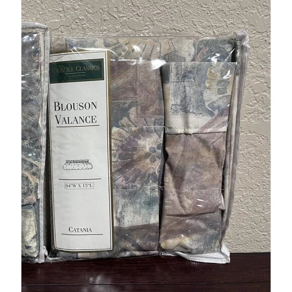 Vintage Croscill Classics Catania Blouson Valance 15" x 94" Modern Country - Picture 11 of 12